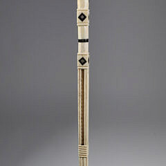 Whaler Made Crown Grip Walking Stick, mid 19th Century