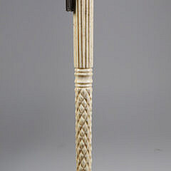 Whaler Made Octagonal Capstan Walking Stick, mid 19th Century