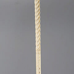 Whaler Made Octagonal Capstan Walking Stick, mid 19th Century