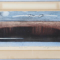 11-4770 Anita Coffin Dammin Silk Screen Print Andrea Doria A 7721 JPG