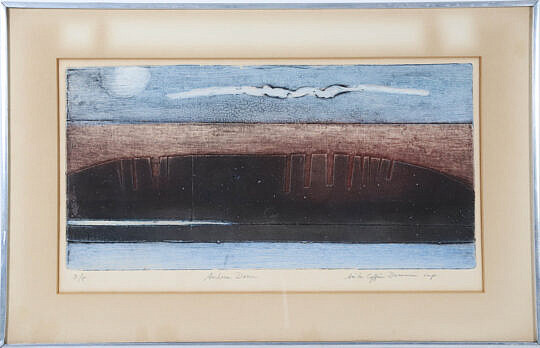 11-4770 Anita Coffin Dammin Silk Screen Print Andrea Doria A 7721 JPG