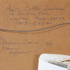 Anita Coffin Dammin Limited Edition Silk Screen Print “Andrea Doria”