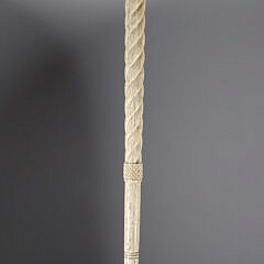 Whaler Made Octagonal Grip Walking Stick, mid 19th Century