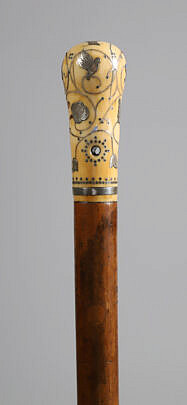 111-6 French Pique SIlver Walking Stick A_IMG_8304