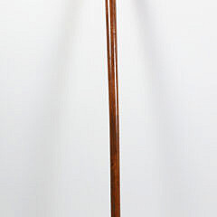 French Silver Inlaid Walking Stick, 18th Century