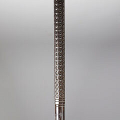 Whaler Made Turks Head Knob Grip Walking Stick, 19th Century
