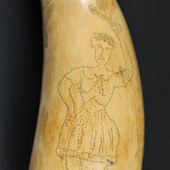 Stippled Sperm Whale Tooth, circa 1870