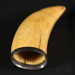 English Scrimshaw Sperm Whale Tooth with Depiction of Henry Ye VIII Y Mistress Parr, 19th Century