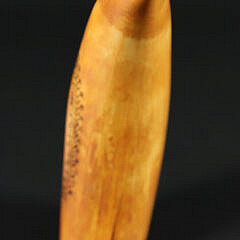 Scrimshaw Sperm Whale Tooth, 19th Century