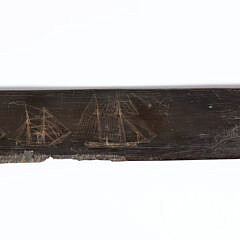 American Scrimshaw Baleen Busk, 19th Century
