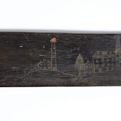 American Scrimshaw Baleen Busk, 19th Century