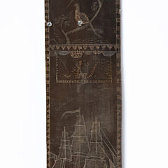 Scrimshaw Baleen Busk, 19th Century