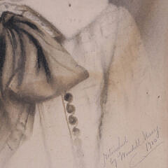 Wendell Macy Retouched Charcoal Portrait of a Child