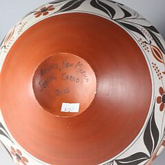 Joseph Cerno Five-Color Hand Painted Acoma Pot, circa 2005, New Mexico