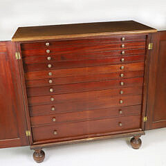 The “President & Mrs. Franklin Delano Roosevelt Collection” Mahogany Cabinet
