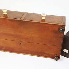 Nantucket Mahogany Glove Box and a Candle Box, 19th Century