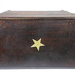 Sailor Made Whale Bone Inlaid Cricket Stool, 19th Century