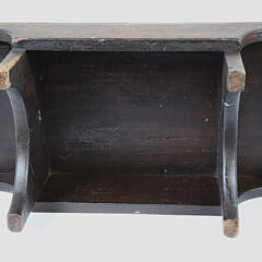 Sailor Made Whale Bone Inlaid Cricket Stool, 19th Century