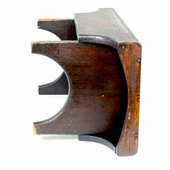 Sailor Made Whale Bone Inlaid Cricket Stool, 19th Century