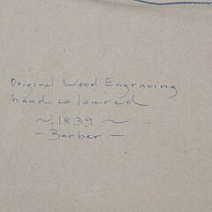 J.W. Barber Hand Colored Engraving “Southeastern View of Nantucket, Massachusetts”