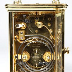 Tiffany & Co. 11 Jewels Brass Carriage Clock