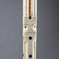 Whaler Made Capstan Pommel Grip Architectural Walking Stick, mid 19th Century