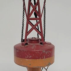 Vintage Handmade Model of a U.S. Lighthouse Service Lighted Bell Buoy