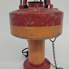 Vintage Handmade Model of a U.S. Lighthouse Service Lighted Bell Buoy