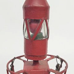 Vintage Handmade Model of a U.S. Lighthouse Service Lighted Bell Buoy