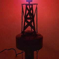Vintage Handmade Model of a U.S. Lighthouse Service Lighted Bell Buoy