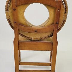 Vintage Nautical Canvas and Rope Life Ring Chair