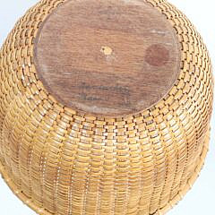 Sherwin Boyer Round Open Swing Handle Nantucket Basket, circa 1960