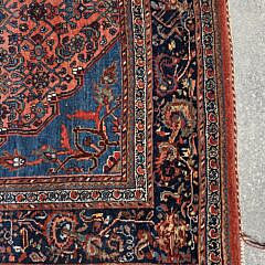 Vintage Persian Hand Knotted Wool Scatter Rug