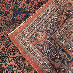 Vintage Persian Hand Knotted Wool Scatter Rug
