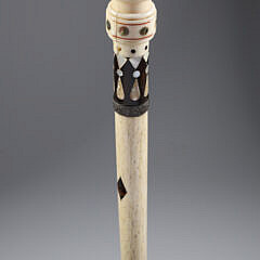 Whaler Made Walking Stick, mid 19th Century