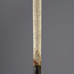 Whaler Made Ball Grip Walking Stick, mid 19th Century