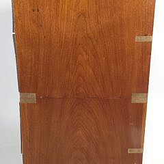 19th Century English Mahogany Campaign Chest of Drawers