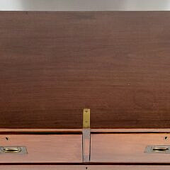 19th Century English Mahogany Campaign Chest of Drawers