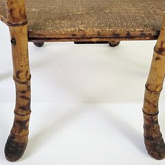 Antique 19th Century Bamboo Stick & Ball Lamp Table