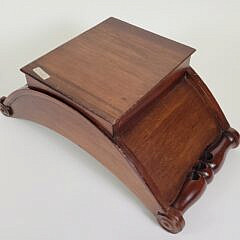 Antique 19th Century English Regency Mahogany Cheese Caddy