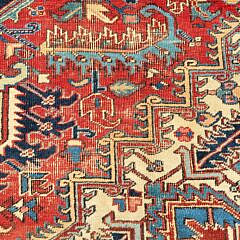 Fine Vintage 1930s Persian Heriz Roomsize Oriental Carpet Rug