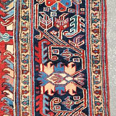 Fine Vintage 1930s Persian Heriz Roomsize Oriental Carpet Rug
