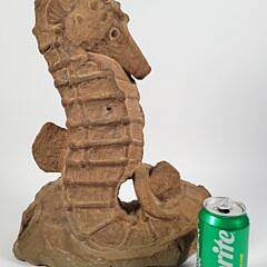 Charles Gordon Cutler Sandstone Seahorse Sculpture