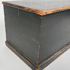19th Century Nantucket Green Painted Sea Chest