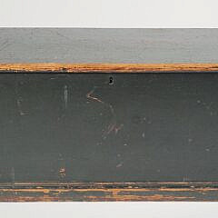 19th Century Nantucket Green Painted Sea Chest