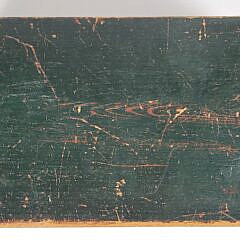 19th Century Nantucket Green Painted Sea Chest