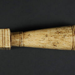 Whaler Made Whalebone Seam Rub, 19th Century