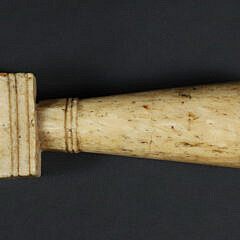 Whaler Made Whalebone Seam Rub, 19th Century