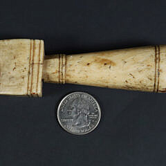 Whaler Made Whalebone Seam Rub, 19th Century