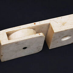 Nantucket Sailor Made Whale Bone Snatch Block, 19th Century